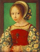 GOSSAERT, Jan (Mabuse) Young Girl with Astronomic Instrument f Germany oil painting artist